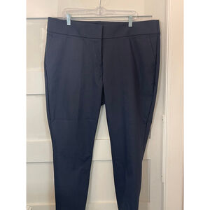 LOFT Marisa Skinny Pants Womens 18 Plus Navy Ankle NWT